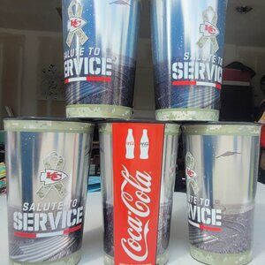 Kansas City Chiefs Cups Large Plastic Drinking Cups Salute to Service military